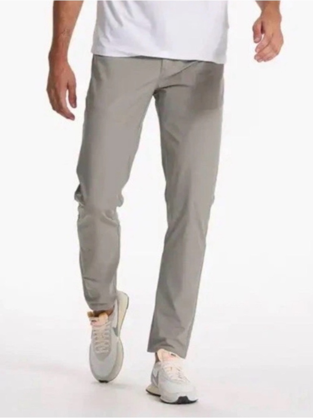 Vuori Gray Meta Pant Athletic Slim Fit 32" Driftwood